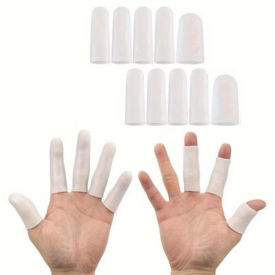 5-Piece Set of Silicone Tube Hand Bandages and Finger Protectors, Cut-Resistant and Heat-Resistant Finger Sleeves, a Great Helper In the Kitchen