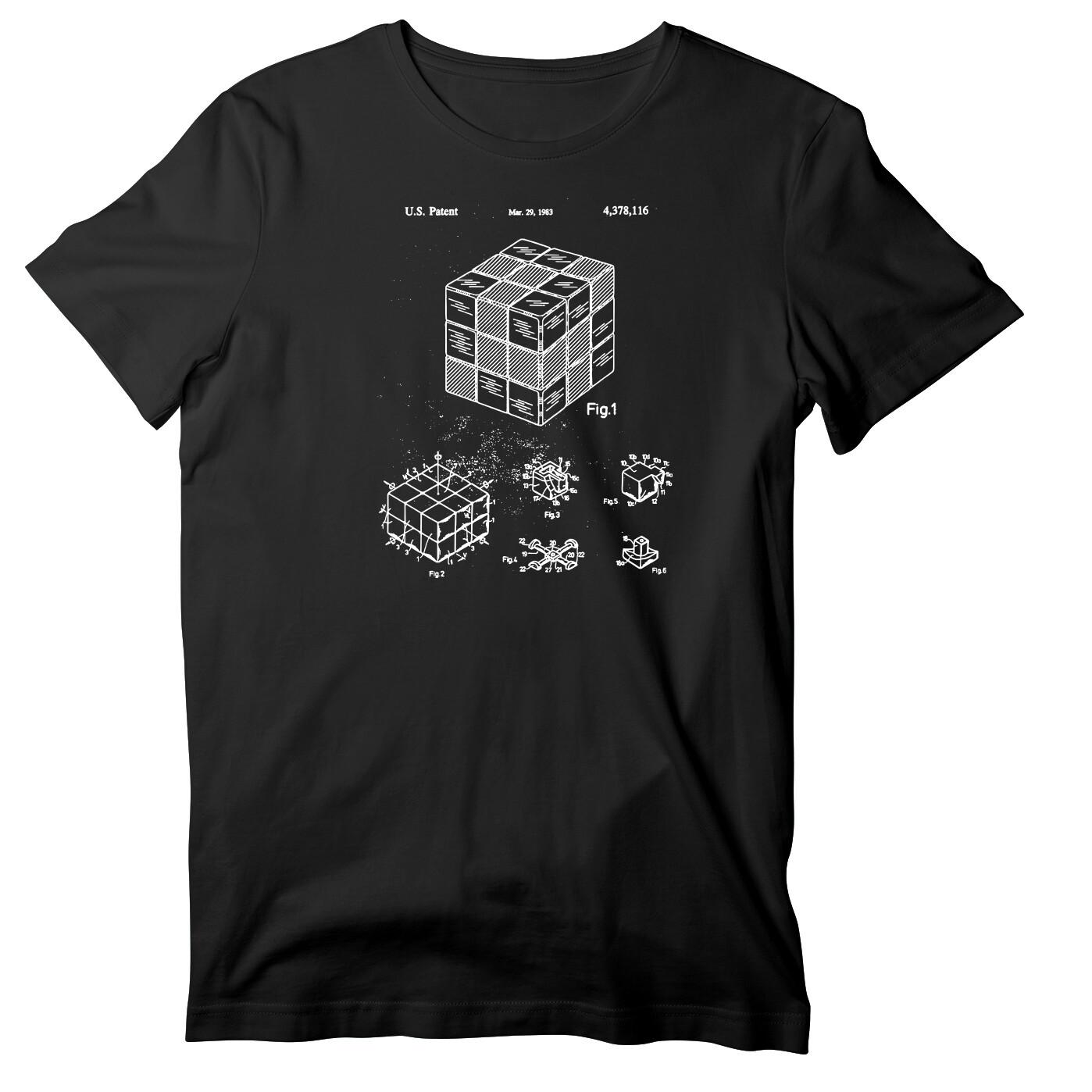 Blueprint Cube Patent Unisex Short Sleeve T-Shirt | Patent Cube Shirt S разноцветный