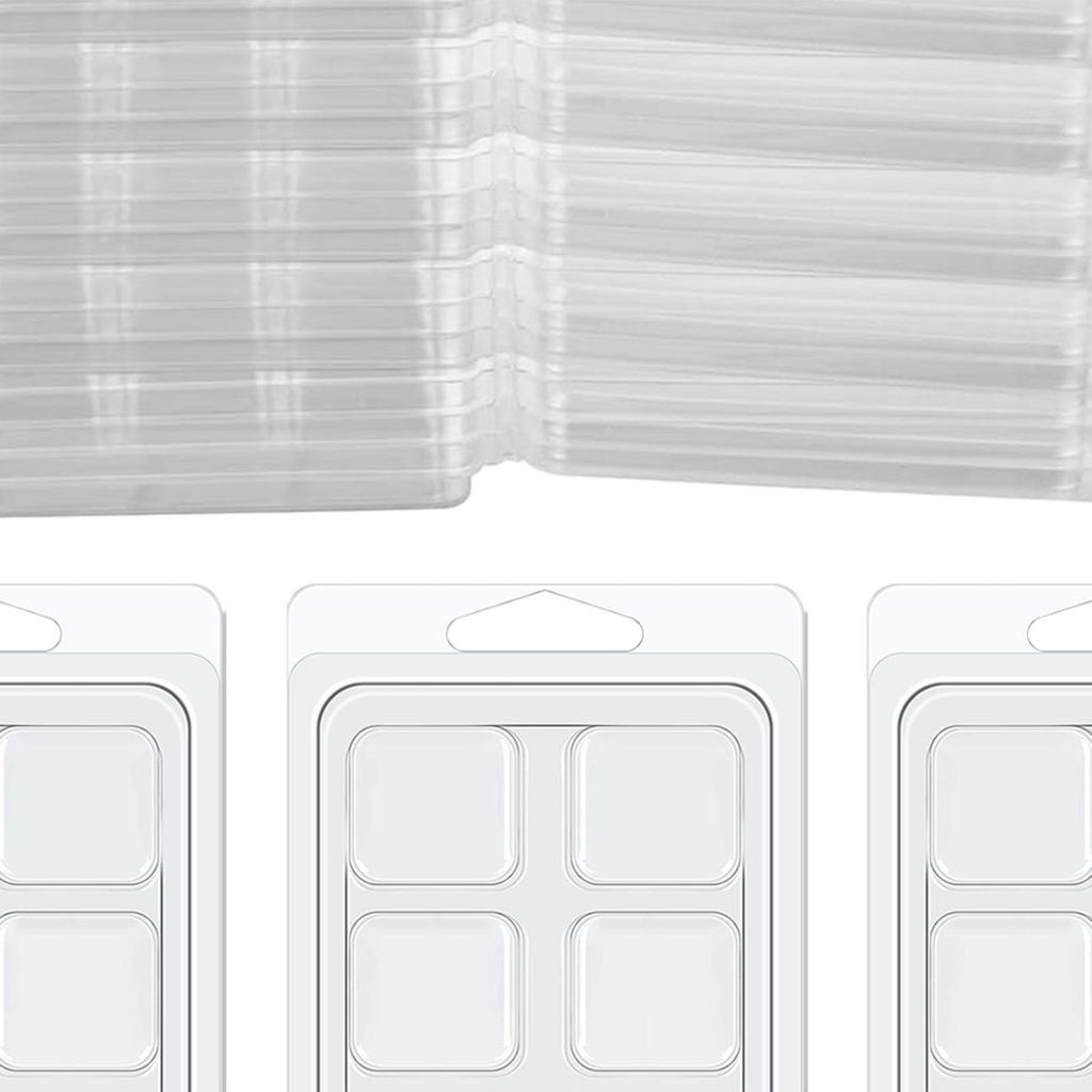 Candle Making Clear Plastic Clamshell Moulds DIY Mold for Handmade Candles and Chocolates for Home Decoration