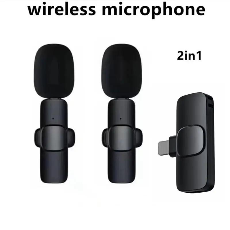 Wireless Lavalier Microphone Portable Noise Reduction Mic for iPhone Android Live Streaming YouTube TikTok Facebook