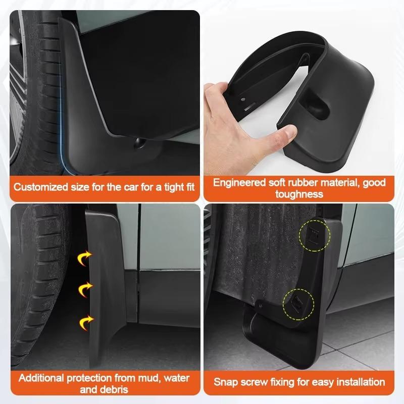 4PCS For Nissan Sentra Sylphy B18 - Anti-splash Car Mud Flaps Front Rear Fender Wheel Cover Guard Mudguard Accessories