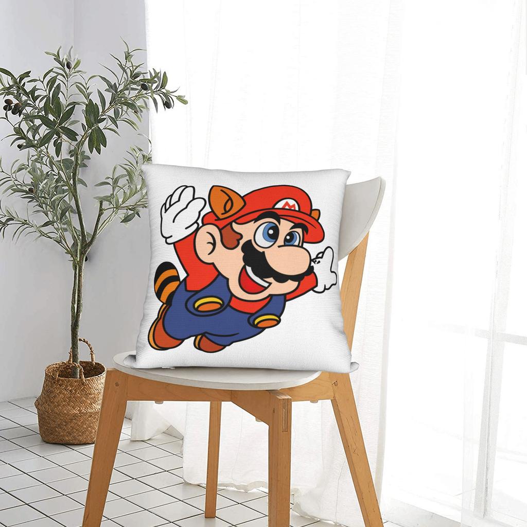 Marios 3 Pillowcase Polyester Cushion Cover Decoration Pillow Case Cover Home Zipper 45X45Cm