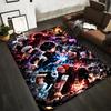 Anime-Inspired Carpet with Dynamic Characters and Electric Design Suitable for Use As an Anti-slip for Living Room Bedroom Sofas