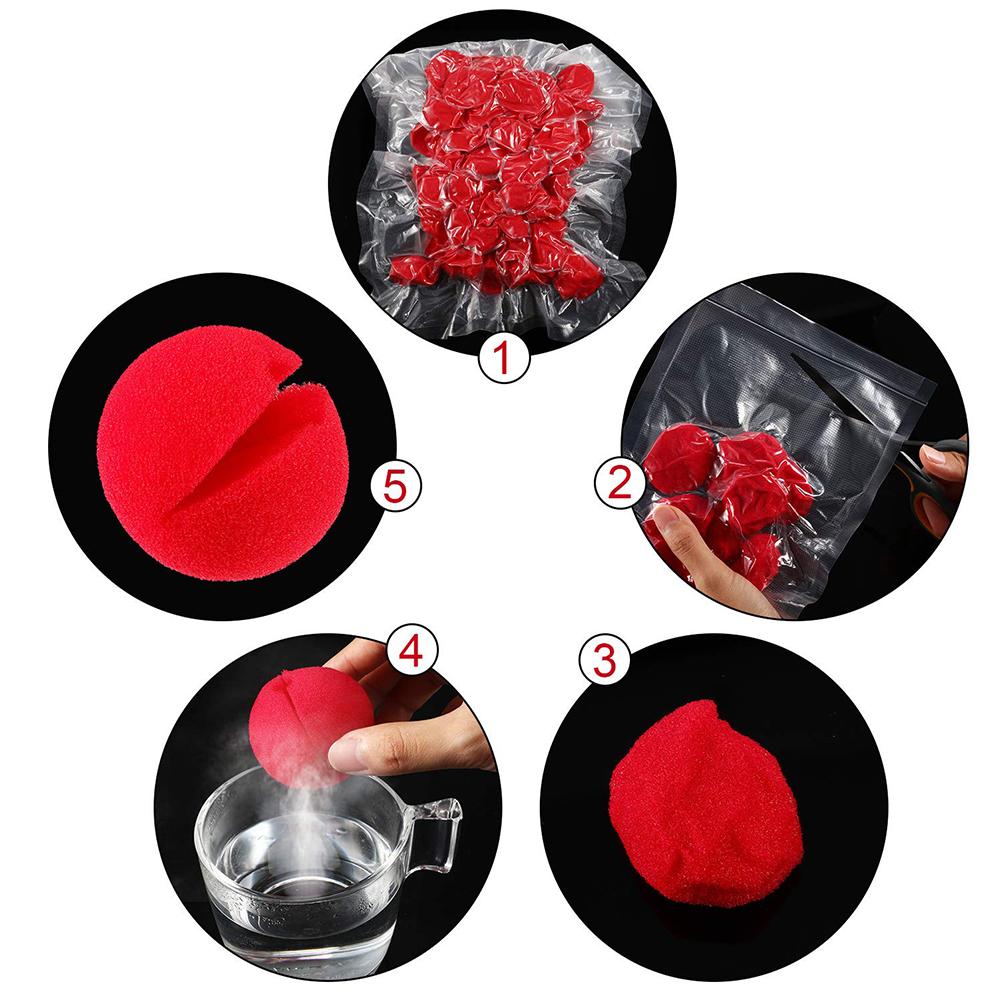 30Pcs Red Clown Noses Foam Clown Noses Cosplay Red Clown Nose for Halloween Christmas Costume Party