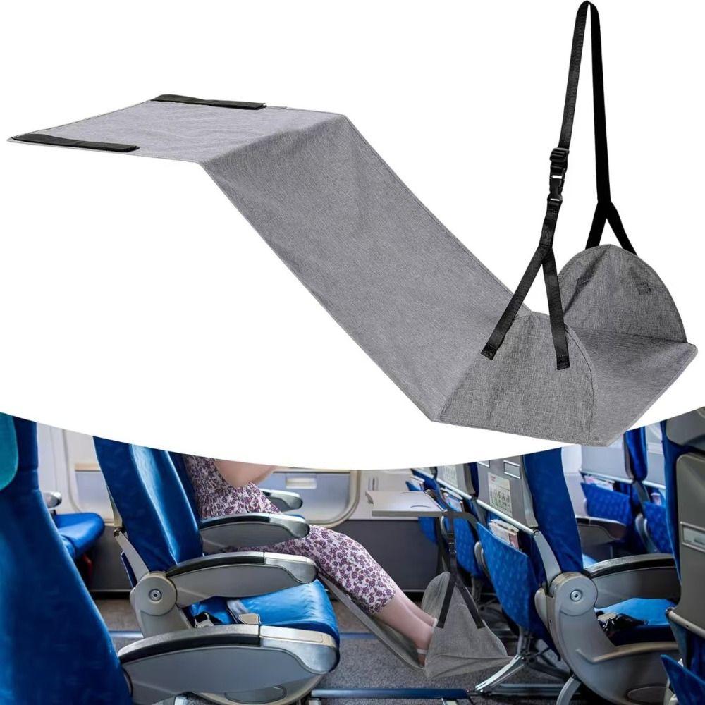 Nylon Airplane Foot Hammock Comfortable Portable Footrest Hanger Leg Comfort Mat  Home