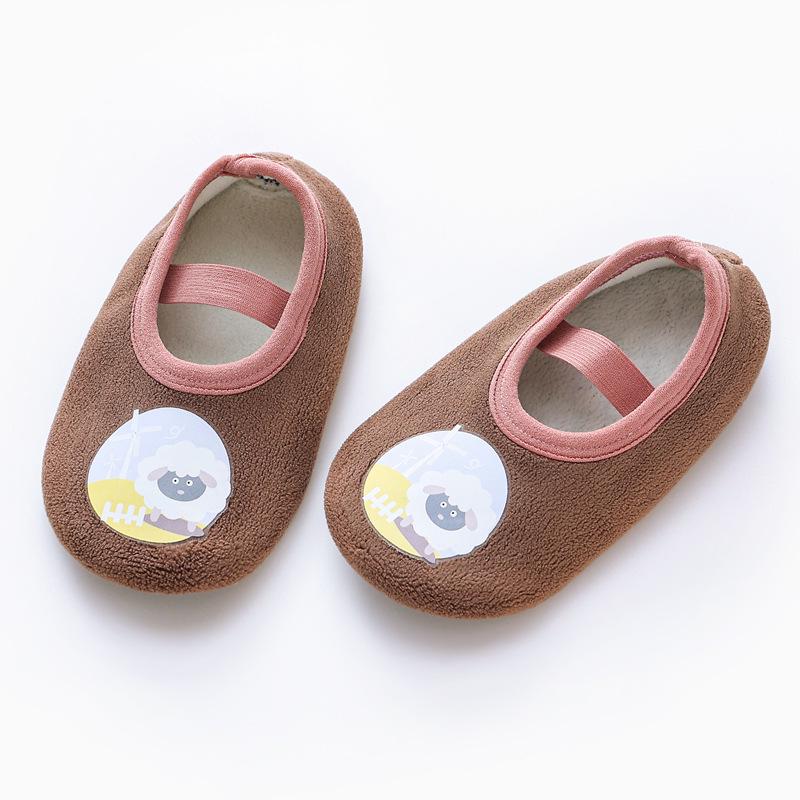 Baby Non-Slip First Walker Socks with Velvet - Fall/Winter Indoor Shoes for Boys and Girls