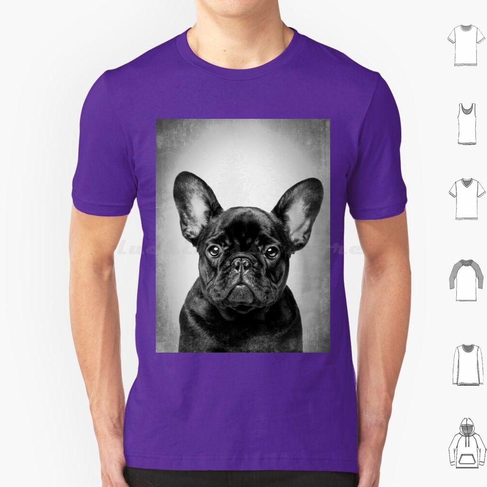 French Bulldog Black DogBw VintageT Shirt Cotton Men Women DIY Print French Bulldog Bulldog French Bulldog Dog Black French