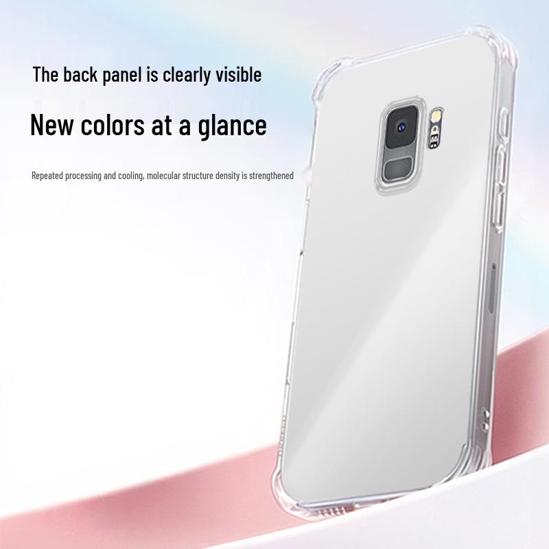 Samsung S9/S9+ Airbag Anti-Drop Transparente TPU Handyhülle - Hochwertiges Gefühl