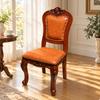 Ornate Upholstered Chair with Nailhead Trim Supportive Traditional High-Back