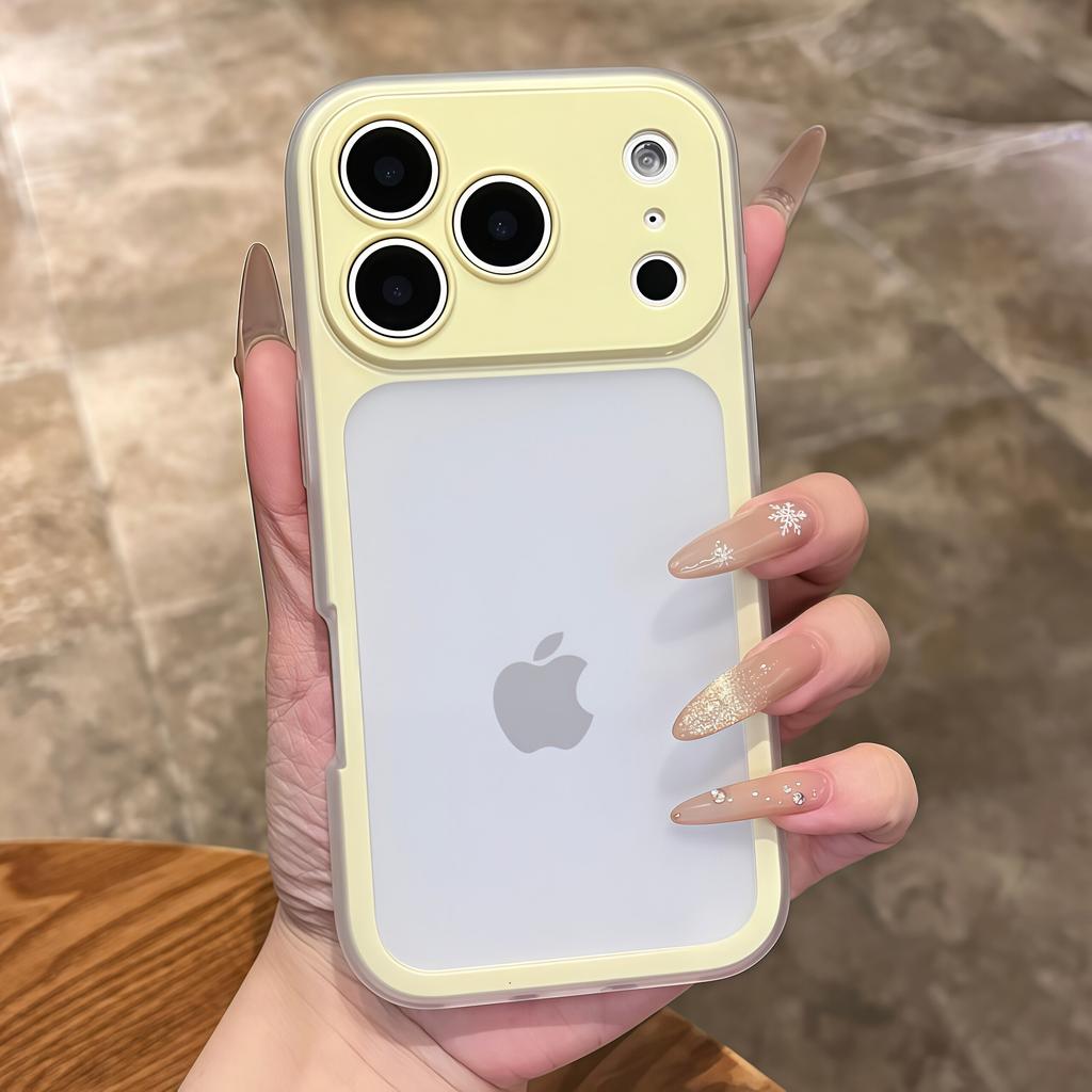 Luxury 2 In 1 Candy Color Matte Phone Case For iPhone 13 14 15 16 17 Pro Max Plus Air Shockproof Bumper Back Cases Cover