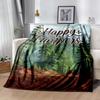 Happy Campers Adventure Blankets Are Suitable for Living Rooms,making Them an Ideal Choice for Outdoor Travel and Gifts.
