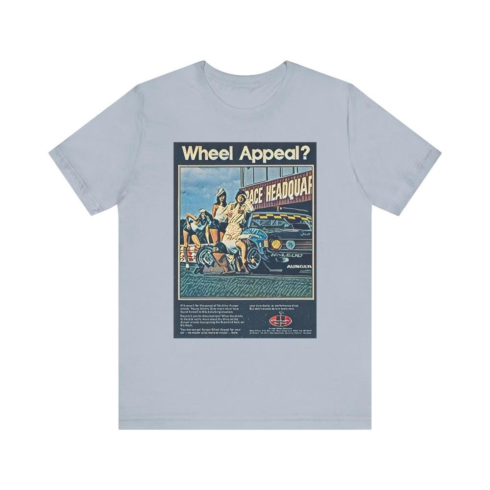 

Wheel Appeal Retro Car Art Short Sleeve Tee Shirt Graphic Print Crewneck Unisex 3XL