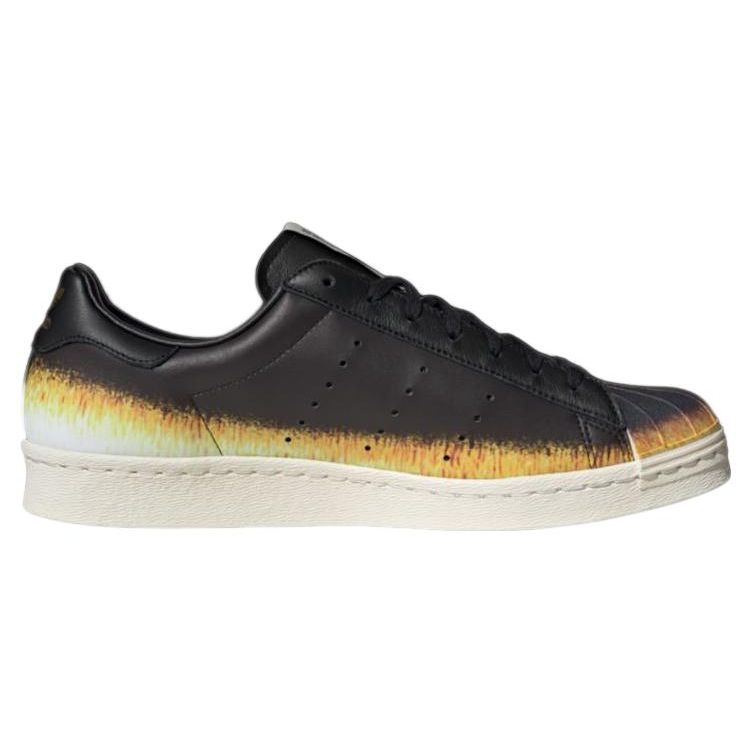 Adidas Originals Han Meilin X Superstar 80S "Shen Monkey" Leather Low-Top Sneakers Unisex Sneakers Black Yellow Orange ID4385