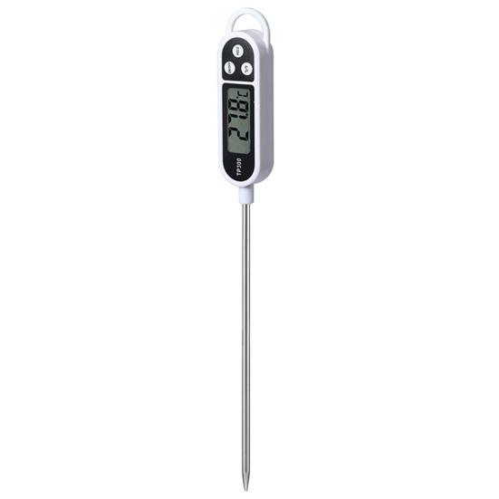 Oil Thermometer Large Screen Digital Display Food Grade Waterproof Probe Pen Type Anti-rust Temperature Measurement Stainless Steel Meat Pastry Fried