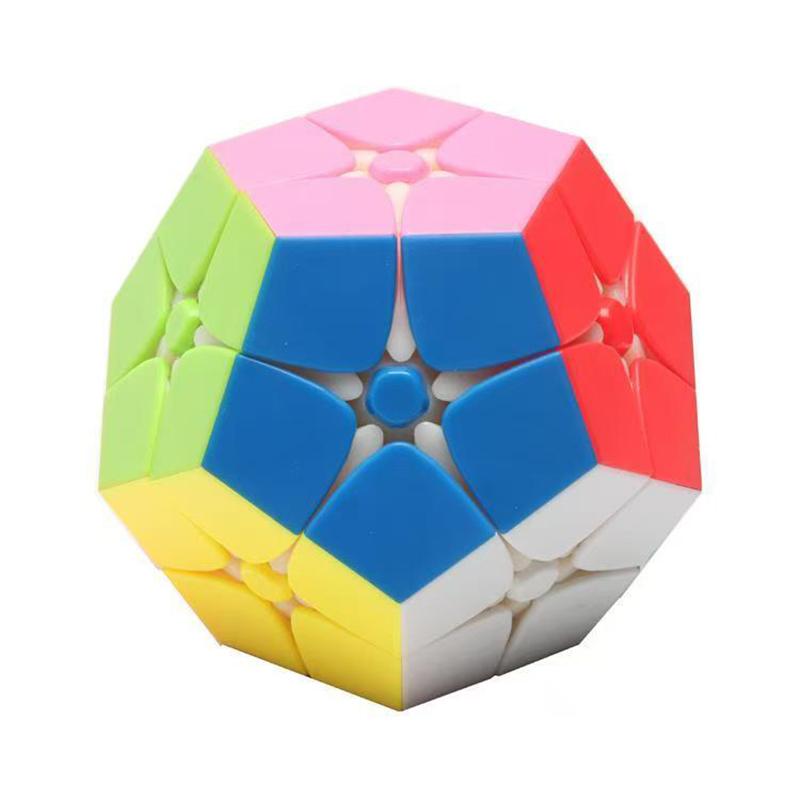 Kids Educational Gifts Megaminx 2x2x2 Twelve Sided Speed Cube Pentagonal Dodecahedron Difficult Brain Teaser Puzzles Toys