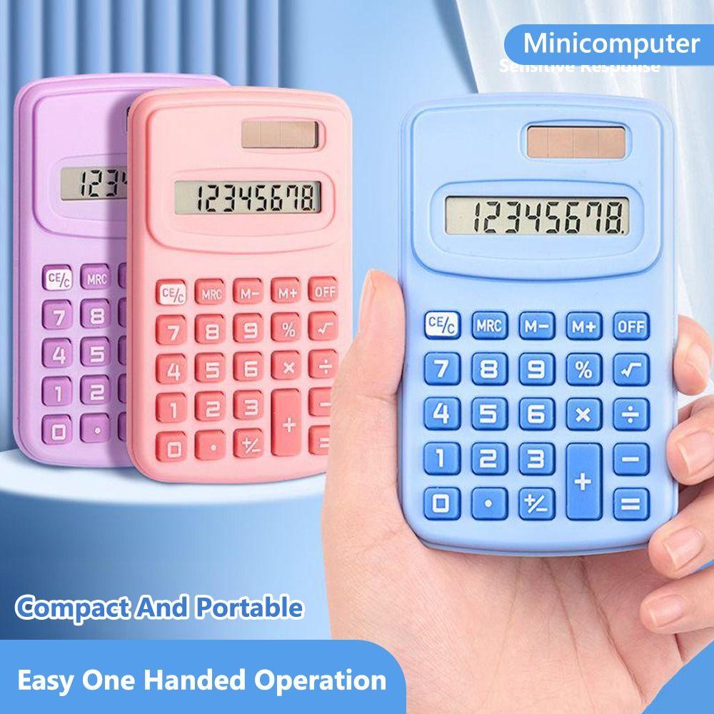 Large LCD Display Mini Pocket Calculator 8-Digit Standard Function Calculator  Back To School