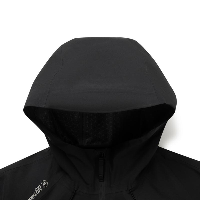 Li Ning CF Outdoor Reflective Water-Resistant Windbreaker Unisex Jacket Black AEMV033-7