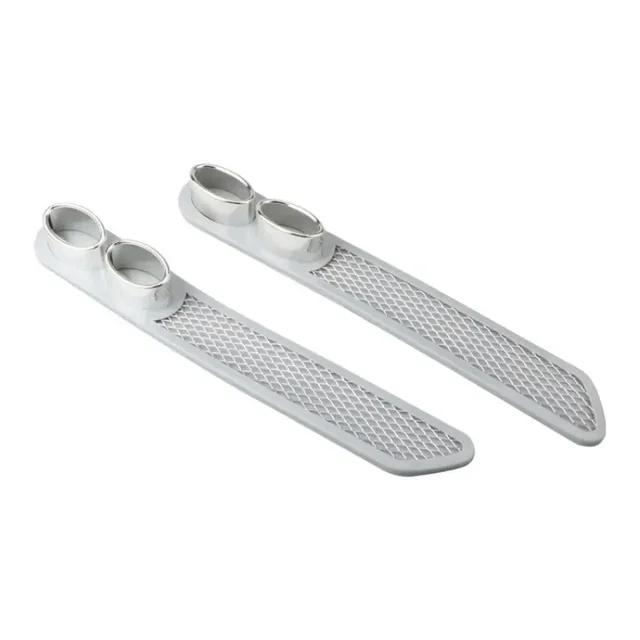 1Pair Universal Vent Grid Exhaust Muffler Pipe Car Auto Styl in g Fake Decorative Car Decorative Tuyere Fake Exhaust Hole