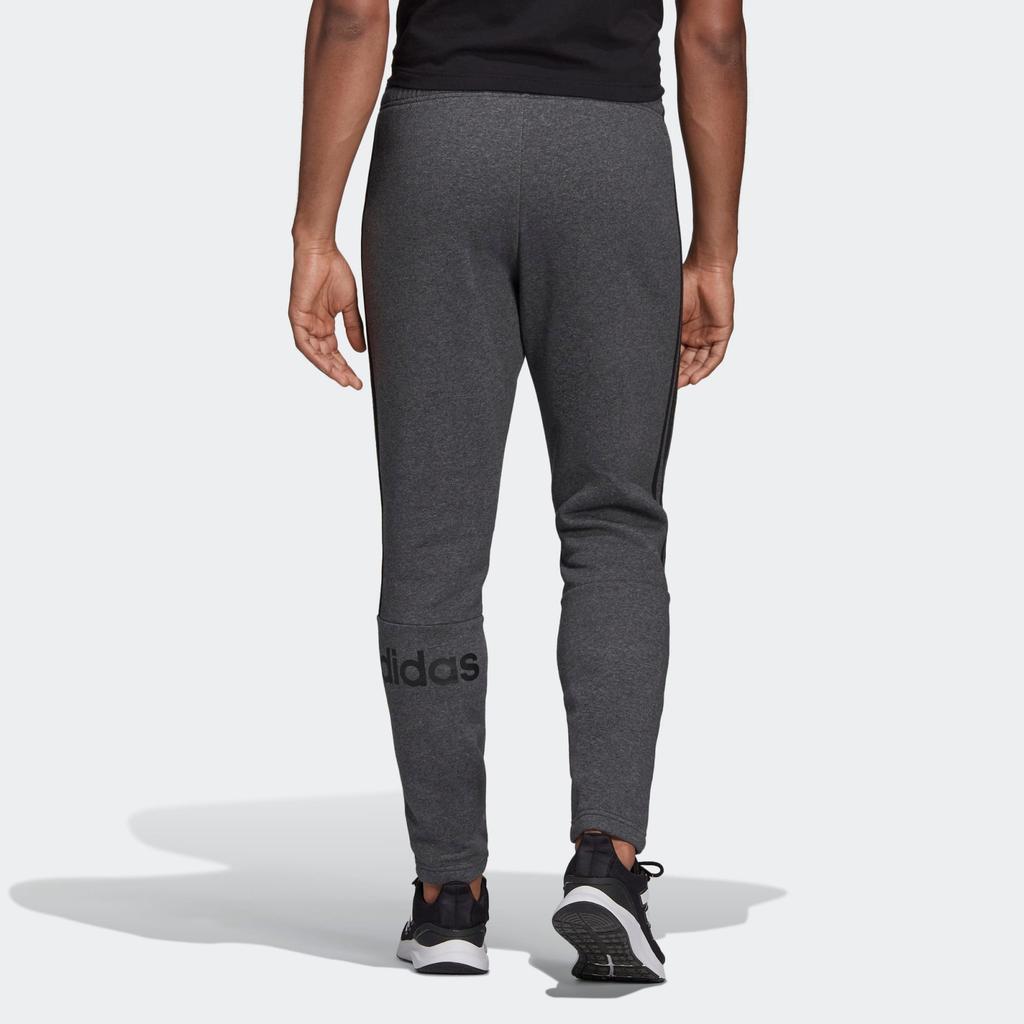 Adidas Knitted Sweatpants Men's Gray Moderate Straight Fit Pants EI9006