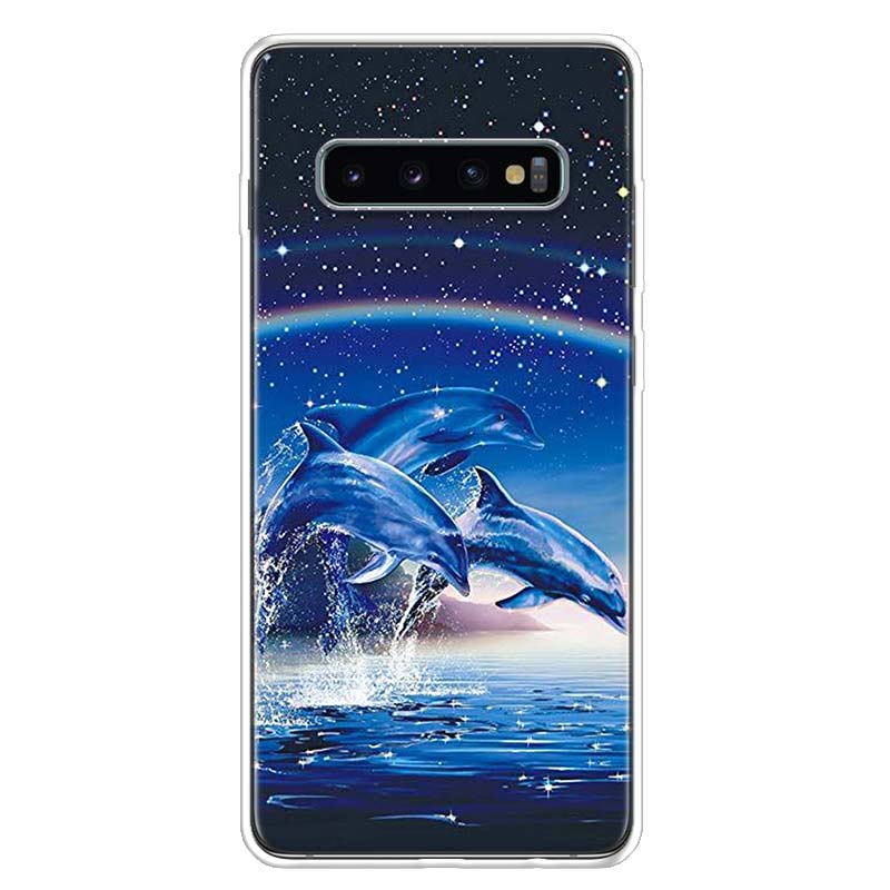 Sea Animal Cute Dolphin Phone Case For Samsung Galaxy A13 A14 A15 A16 A17 A53 A54 A55 A56 A57 A33 A34 A35 A36 A37 A23 A24 A25 A2