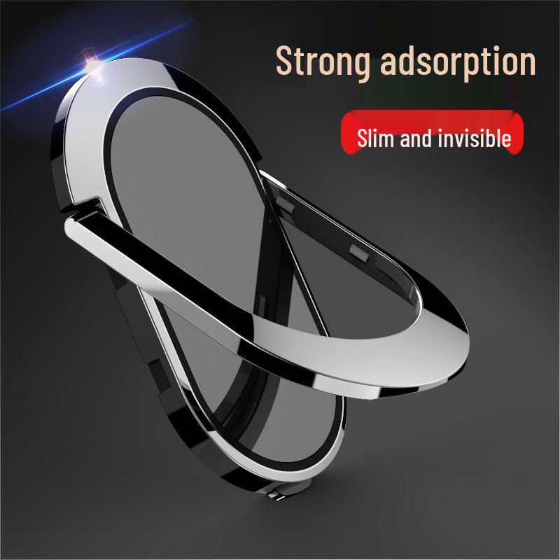 Adhesive Metal Hook Phone Ring Stand with Suction Cup