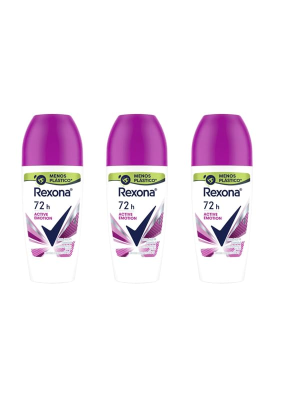 

Rexona Дезодорант для подмышек женский Active Emotion 50 мл x 3 шт. набор Rexona