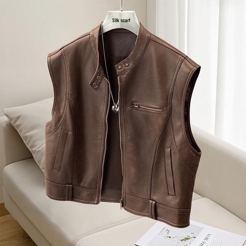 

Women s Retro Loose Fit Layered Vest M