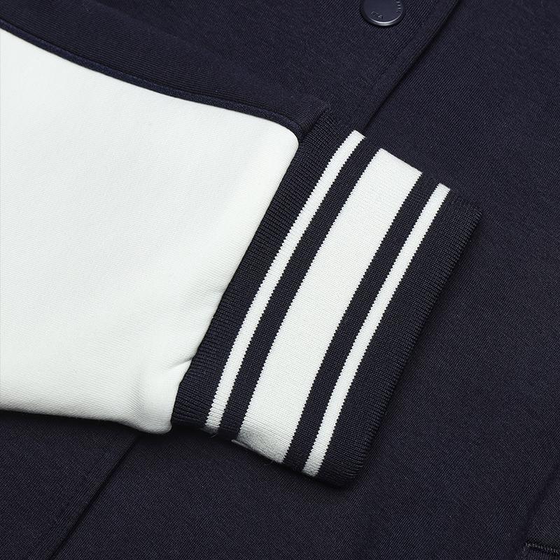 Fila Original Fashion Versatile Comfortable Baseball Jacket Women Jackets Secret-Mirror-Blue F11W519505FDB