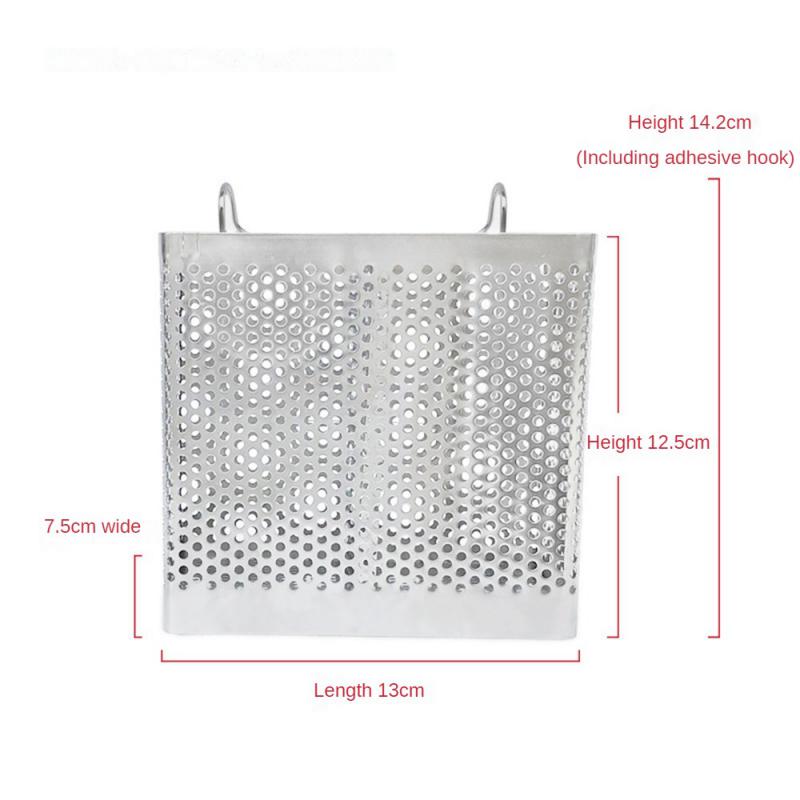 Rostfritt stål Chopsticksställ Bestickhållare Organizer Besticktork Avrinningsställ Hylla med krokar Kökstillbehör