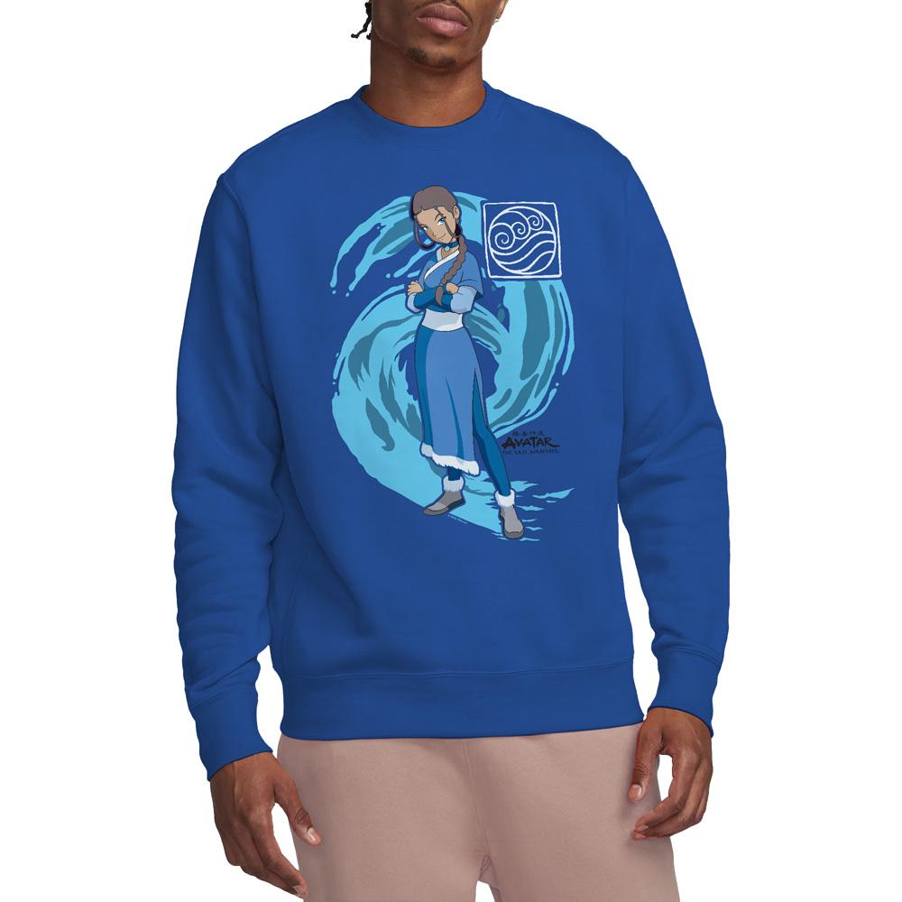 Avatar: The Last Airbender Unisex Adult Water Wave Katara Sweatshirt