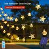 Waterproof Solar Fairy String Lights for Outdoor Garden, Courtyard, Home & Balcony Decoration