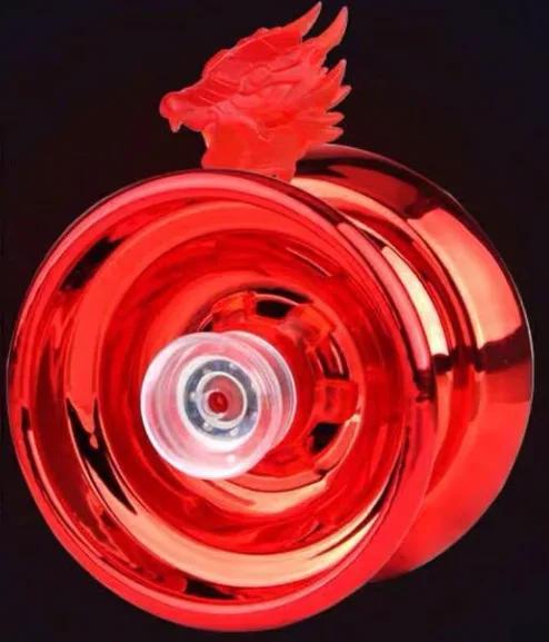 

4 Colors Kids Magic Yoyo Responsive High-speed Aluminum Alloy Yo-yo CNC Lathe with Spinning String for Boys Girls Children красный