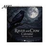 Desktop And Wall Organizer Raven Crow 2027 Calendar, 12 Months Moonlit Gothic Unique Gift for Goth Lovers Art, Mysterious Dark Hanging Calendar
