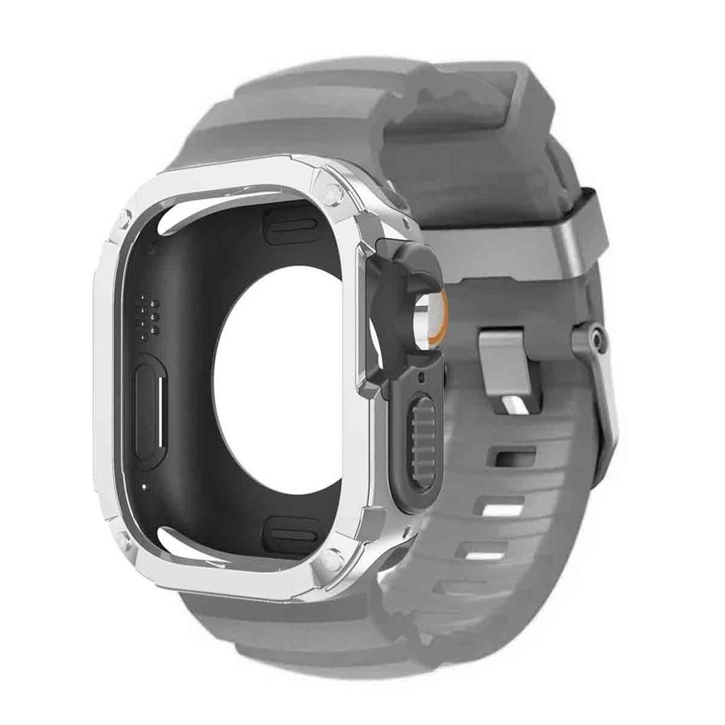Silicone Strap+TPU PC Case For Apple Watch Ultra 3 2 1 49mm for iWatch Series 11 10 46mm band for Iwatch 9 8 7 6 5 4 45mm 44mm