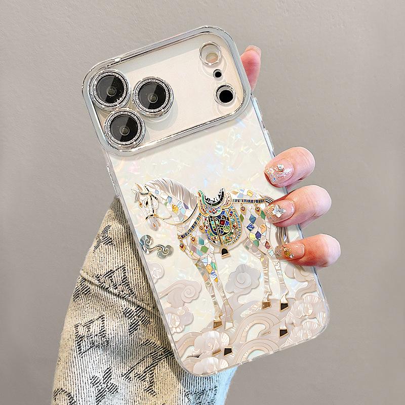 Dunhuang Xiangyun Horse Is Suitable for Apple 11promax Mobile Phone Case Iphone11 with Bracelet 11 Shell Pattern 11 New Models