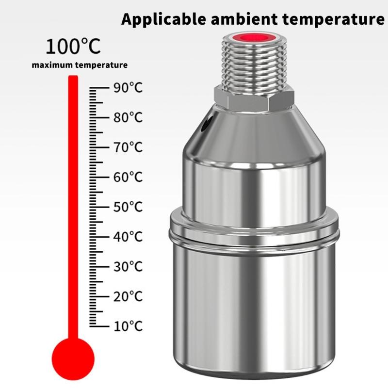 Household Water Level Controller Stainless Steel Shut off Water Tower Valves Corrosion Resistant Floating Ball Valves