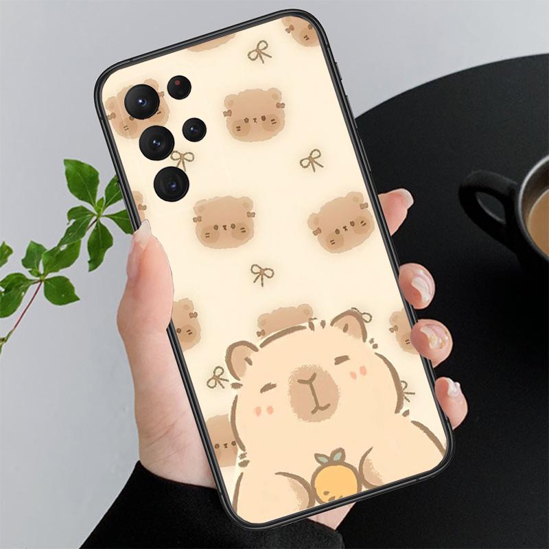 Cartoon capybara Phone Case For Samsung A55 A16 A56 A36 A35 A15 A53 A54 A33 A34 A25 A05S A52 A52S A14 A24 A26 A71
