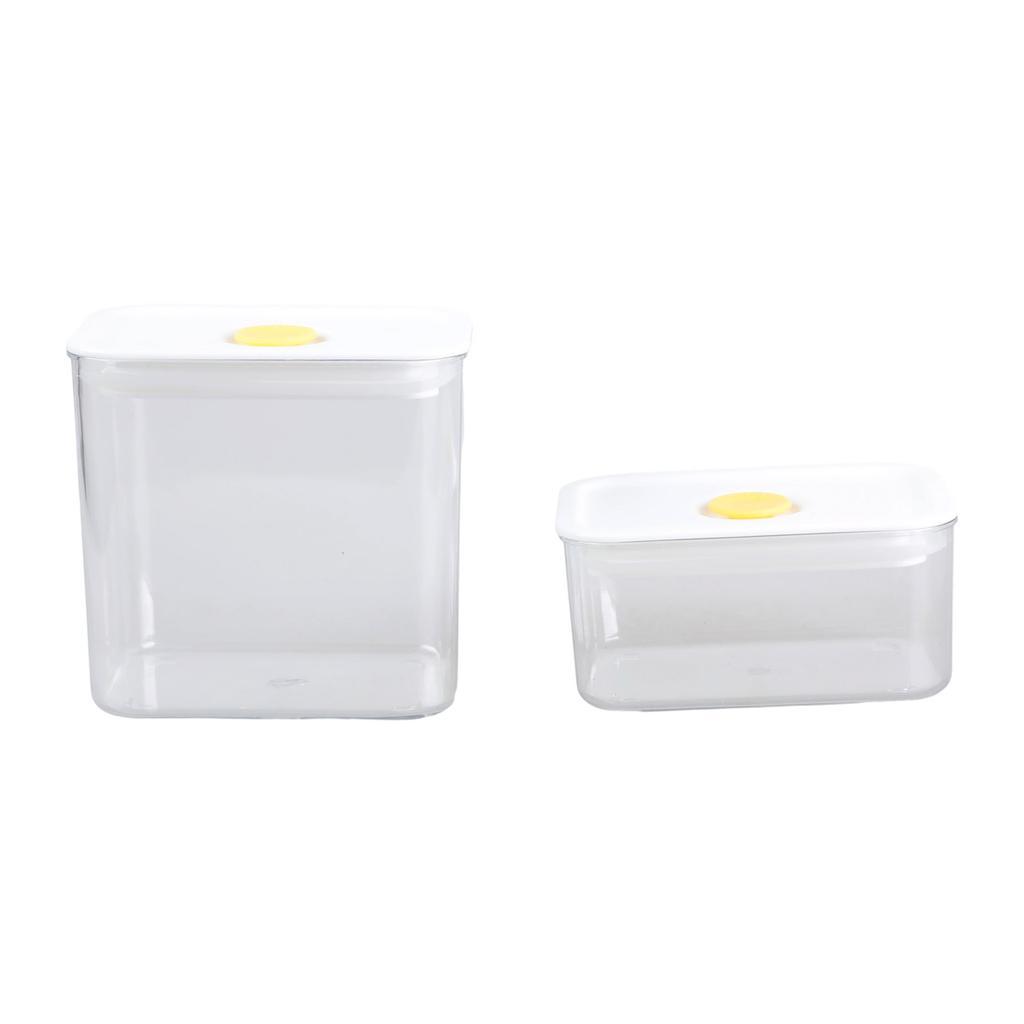 6Pc Stackable Plastic Food Storage Container With Airtight Design For Kitchen Pantries Organization Snacks Preservations
