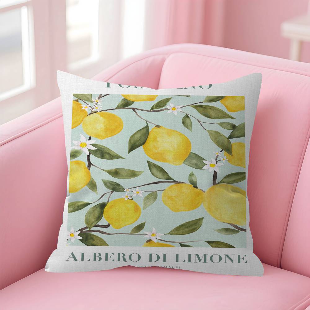 La Dolce Vita Lemon Pillow Gift Home Office Decoration Pillow Bedroom Sofa Car Cushion CoverPillow Case