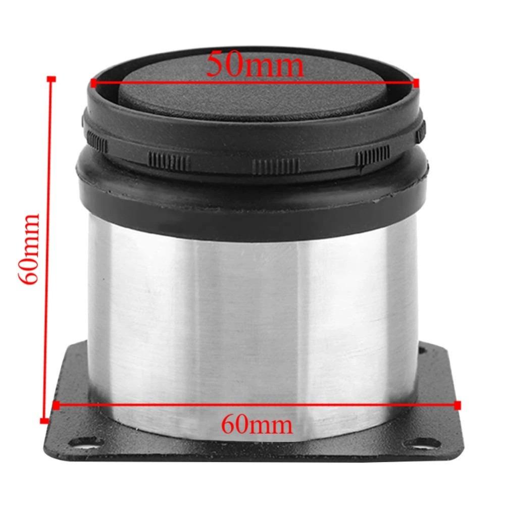 4er-Pack Edelstahlmöbelfüße Verstellbare Runde Schrankfüße mit 16 Schrauben Metall-Nivellierfüße