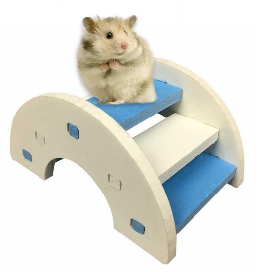 Hamster Rat PVC Animal Small Cute Pet Mouse Funny Playing Toy Ladder Bridge