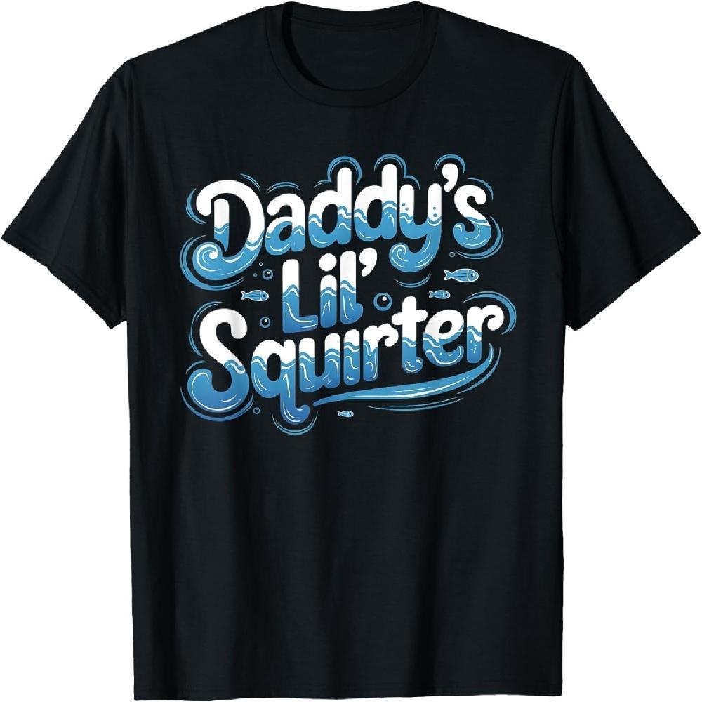 

Daddy s Lil Squirter Whale Cute Baby Family T-Shirt XXXXXL чорний
