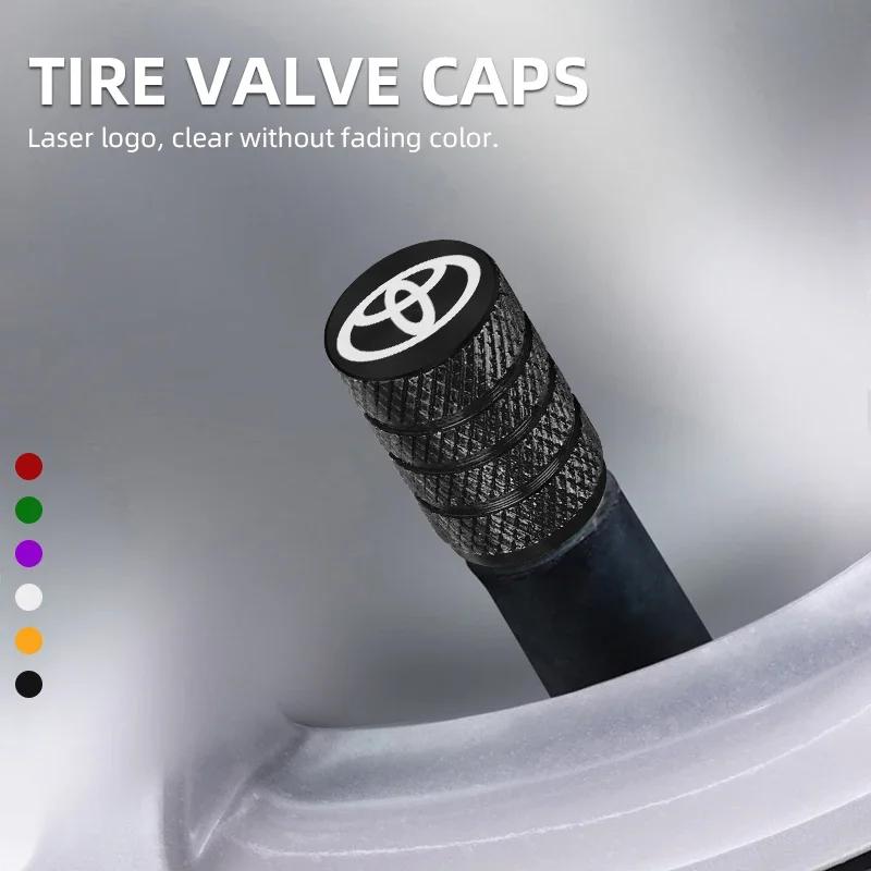3 style Car Wheel Tire Valve Caps Tyre Rim Stem Covers For Toyota Auto Accessories