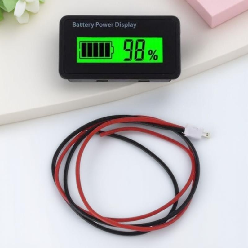 Universal LCD Battery Capacity Monitor 12V 24V 48V Digital Voltmeter for Car Motorcycle Lithium Lead-acid Battery