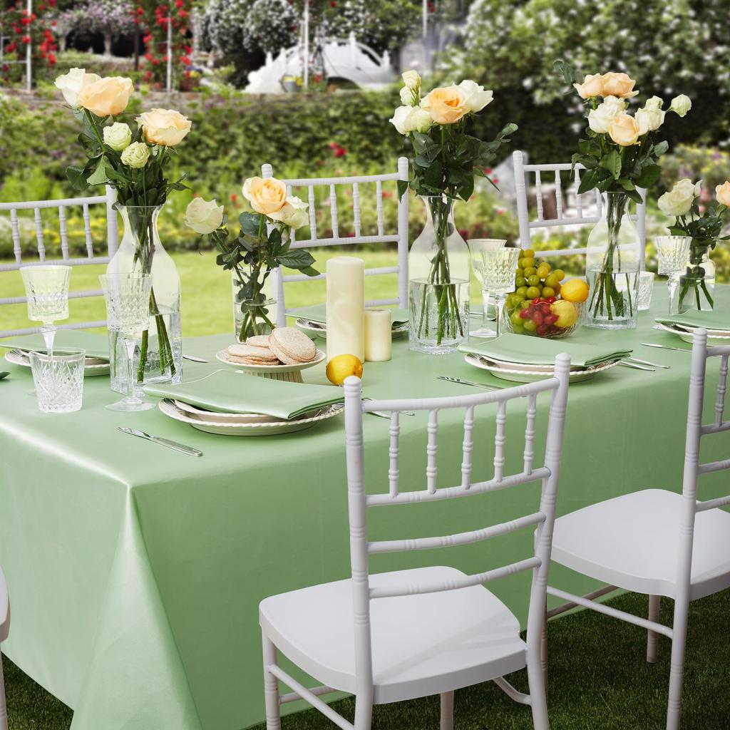 Satin Table Cover Rectangle Silky Soft Table Cloth, Satin Dining Tablecloths for Wedding Banquet Table Decoration, Dining Room