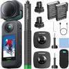 AKASO 360 Winter Set 360 Degree Camera Action Camera - 5.7K 360 Degree Video, 72MP 360 Degree Photo, New 1/2-inch 48MP Sensor, 360 Degree Horizontal S
