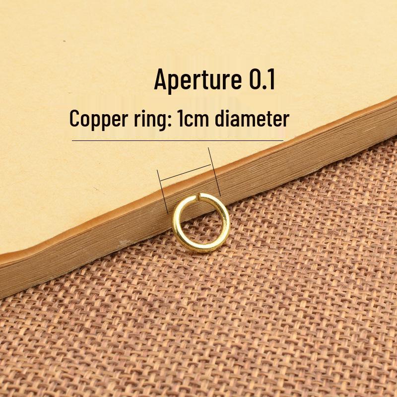 Handmade Brass and Copper Alloy Keychain - Large Ring Keyring Accessory