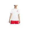 Nike Sportswear Logo Print Crew Neck Short Sleeve T-Shirt Men Tops White DR8067-100