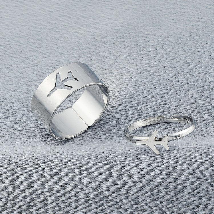Super Immortal Butterfly Four-Piece Ring Female Personality Index Finger Ring Cold Wind Niche Design Ring