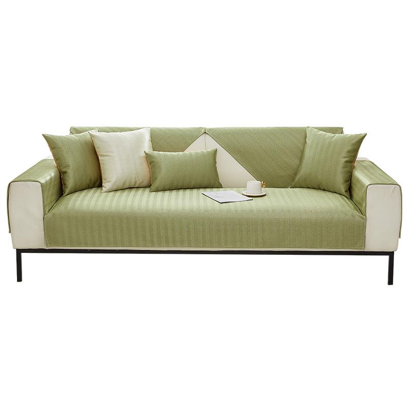 Summer Ice Silk Sofa Cushion  New Mat Cushion, Modern Simple Universal Non-Slip Sofa Cover Seat Cushion